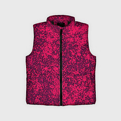 Детский жилет Насыщенный розовый текстура, цвет: 3D-черный