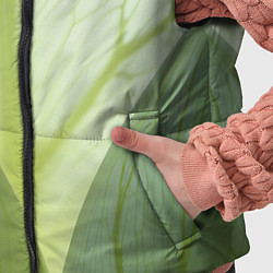 Детский жилет Макро съемка листа, цвет: 3D-светло-серый — фото 2