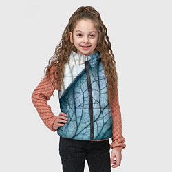 Детский жилет Листья с прожилками, цвет: 3D-черный — фото 2