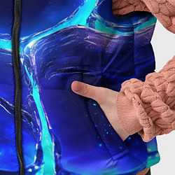 Детский жилет Объемные плиты в неоновом свечение, цвет: 3D-красный — фото 2