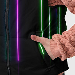 Детский жилет Neon stripes, цвет: 3D-черный — фото 2