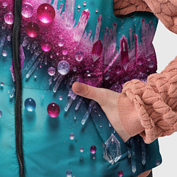 Детский жилет Розовые кристаллы, цвет: 3D-черный — фото 2