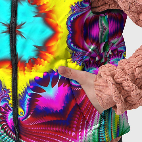 Детский жилет Абстракция узор фракталы / 3D-Светло-серый – фото 5