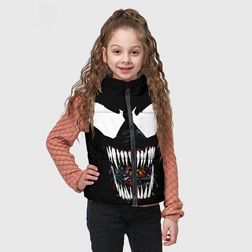 Детский жилет Веном жрет / 3D-Черный – фото 3