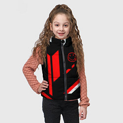 Детский жилет Nirvana текстура полосы, цвет: 3D-черный — фото 2