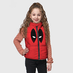 Детский жилет Дэдпул глаза, цвет: 3D-красный — фото 2