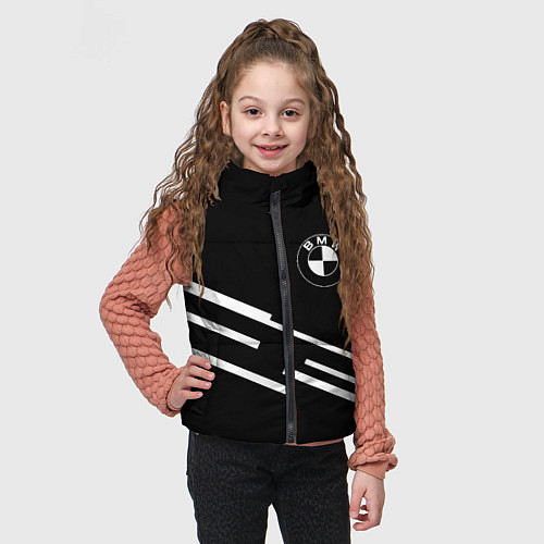 Детский жилет BMW geometry line / 3D-Черный – фото 3
