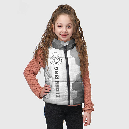 Детский жилет Elden Ring - white gradient по-вертикали / 3D-Черный – фото 3