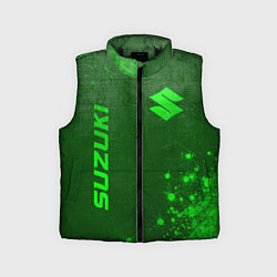 Детский жилет Suzuki - green gradient вертикально, цвет: 3D-черный
