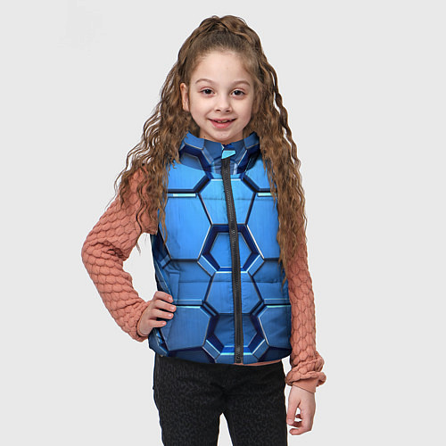 Детский жилет Синий бронежилет / 3D-Черный – фото 3