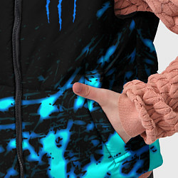 Детский жилет Monster energy голубые краски, цвет: 3D-черный — фото 2