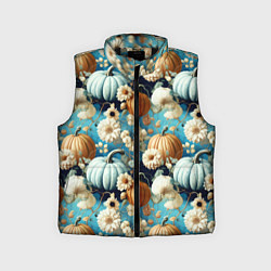 Детский жилет Маленькие тыковки, цвет: 3D-черный