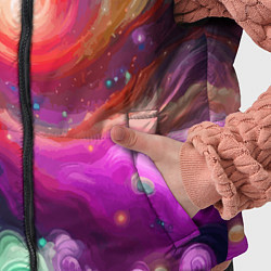 Детский жилет Космическая неоновая фантазия - нейроарт, цвет: 3D-красный — фото 2