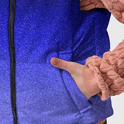 Детский жилет Градиент индиго из чёрно в синий текстура крошка, цвет: 3D-черный — фото 2