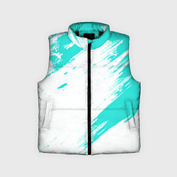 Детский жилет Color white light blue