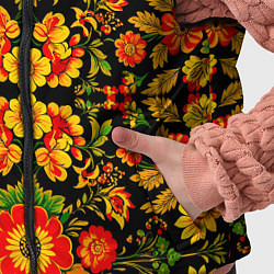 Детский жилет Русская хохломская роспись, цвет: 3D-черный — фото 2