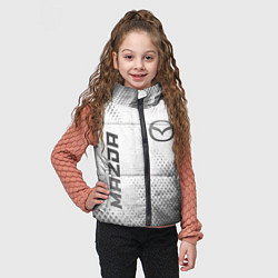 Детский жилет Mazda - white gradient вертикально, цвет: 3D-черный — фото 2