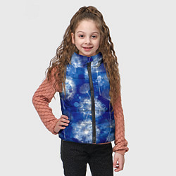 Детский жилет Летающие одуванчики - акварельный фон, цвет: 3D-черный — фото 2