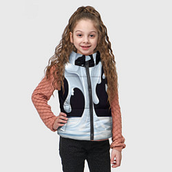 Детский жилет Молочная текстура, цвет: 3D-черный — фото 2