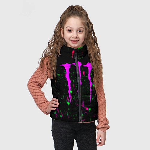 Детский жилет Monster energy splash color / 3D-Черный – фото 3