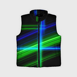 Детский жилет Color blue black green, цвет: 3D-черный