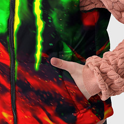 Детский жилет Monster energy огонь лого, цвет: 3D-черный — фото 2