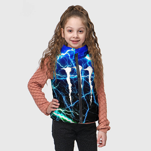 Детский жилет Monster energy electro / 3D-Черный – фото 3