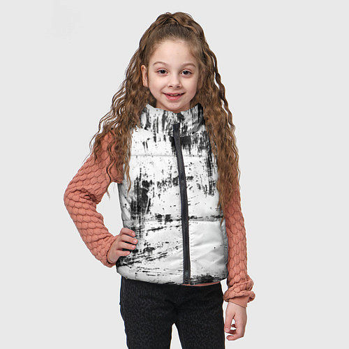 Детский жилет Color black and white / 3D-Черный – фото 3