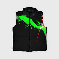 Детский жилет Color black green red, цвет: 3D-черный