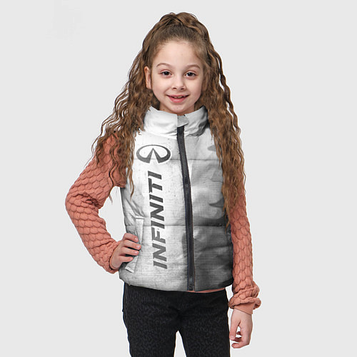 Детский жилет Infiniti - white gradient по-вертикали / 3D-Черный – фото 3