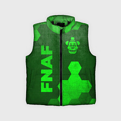 Детский жилет FNAF - green gradient вертикально, цвет: 3D-черный
