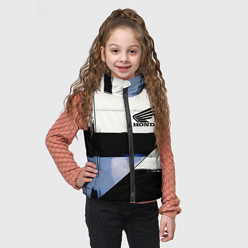 Детский жилет Honda логотип / 3D-Черный – фото 3