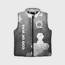 Детский жилет God of War - grey gradient вертикально, цвет: 3D-черный