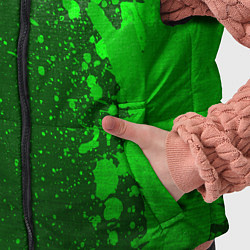 Детский жилет Mitsubishi - green gradient по-вертикали, цвет: 3D-черный — фото 2