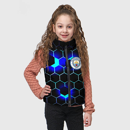 Детский жилет Манчестер сити броня / 3D-Черный – фото 3