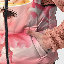 Детский жилет Балерина капучино розовый, цвет: 3D-черный — фото 2