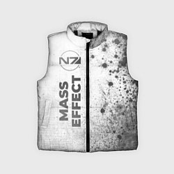 Детский жилет Mass Effect - white gradient по-вертикали, цвет: 3D-черный