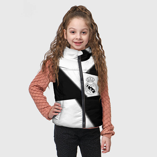 Детский жилет Real Madrid geometry black / 3D-Черный – фото 3
