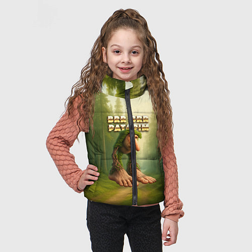 Детский жилет Brr brr Patapim мем / 3D-Черный – фото 3