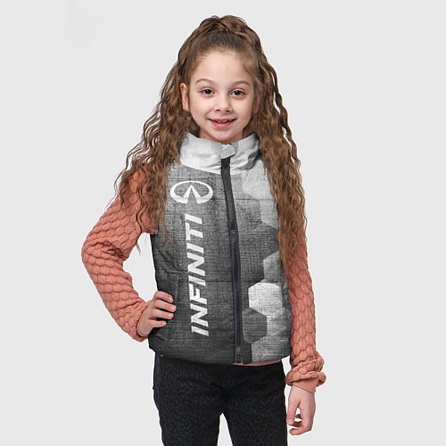 Детский жилет Infiniti - grey gradient по-вертикали / 3D-Черный – фото 3