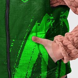 Детский жилет Genesis - green gradient вертикально, цвет: 3D-черный — фото 2