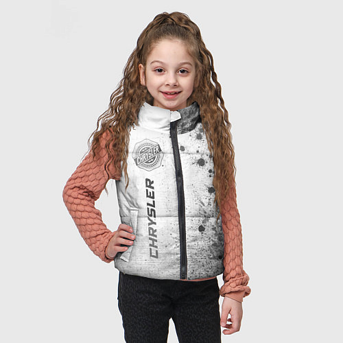 Детский жилет Chrysler - white gradient по-вертикали / 3D-Черный – фото 3