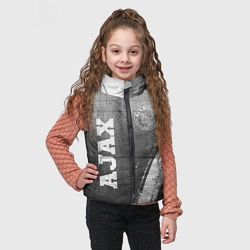 Детский жилет Ajax - grey gradient вертикально / 3D-Черный – фото 3
