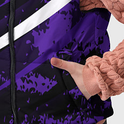 Детский жилет Color black purple line, цвет: 3D-черный — фото 2