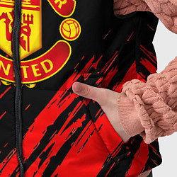 Детский жилет Манчестер юнайтед краски текстура, цвет: 3D-черный — фото 2