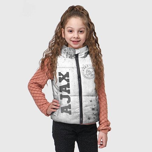 Детский жилет Ajax - white gradient вертикально / 3D-Черный – фото 3