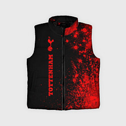 Детский жилет Tottenham - red gradient по-вертикали, цвет: 3D-черный