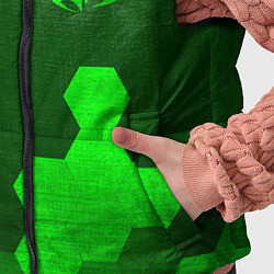 Детский жилет Hitman - green gradient вертикально, цвет: 3D-черный — фото 2