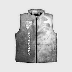 Детский жилет Porsche - grey gradient по-вертикали, цвет: 3D-черный