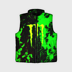 Детский жилет Monster energy кислотные краски, цвет: 3D-черный